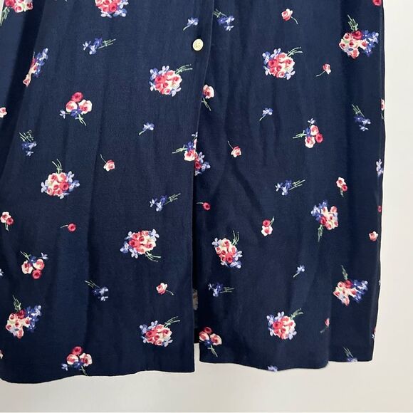 Rouje Navy Floral Midi Dress - Picture 6 of 6